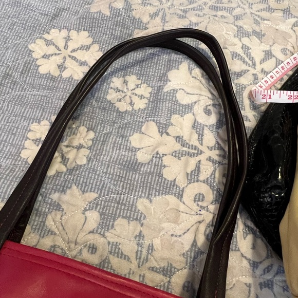 ALTAI MADE IN USA ART BAG RED BROWN LEATHER VGUC CHICAGO BULLS RED COLOR - Picture 8 of 16